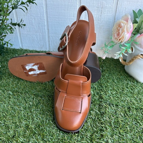 Vince
Women's Lyra Sandals Terra Rosa (tan/ saddle, / brown vintage Vachetta 6 - Picture 14 of 15